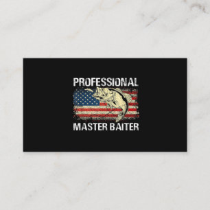 Carte De Visite Drapeau américain rétro Master professionnel