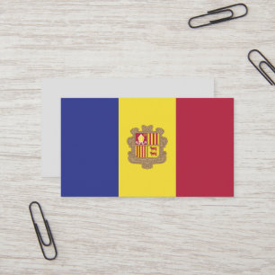 Carte De Visite drapeau d'Andorre