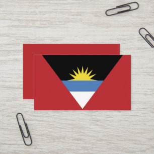 Carte De Visite drapeau d'Antigua-et-Barbuda