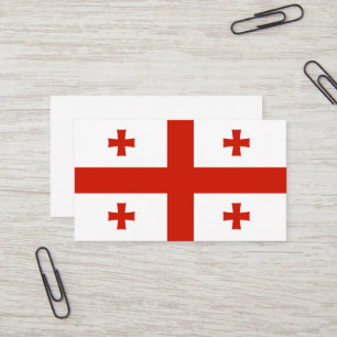 Carte De Visite Drapeau de Géorgie