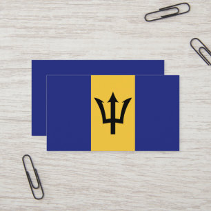Carte De Visite Drapeau de la Barbade