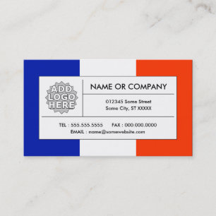 Carte De Visite drapeau de la France