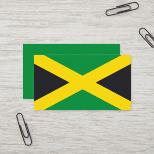 Carte De Visite drapeau de la Jamaïque