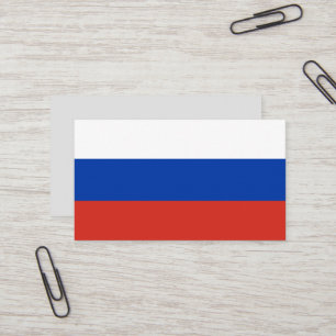Carte De Visite Drapeau de la Russie