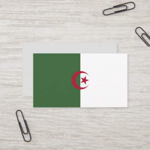 Carte De Visite Drapeau de l'Algérie