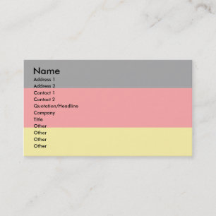 Carte De Visite Drapeau de l'Allemagne
