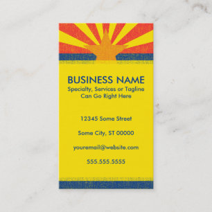 Carte De Visite drapeau de l'arizona