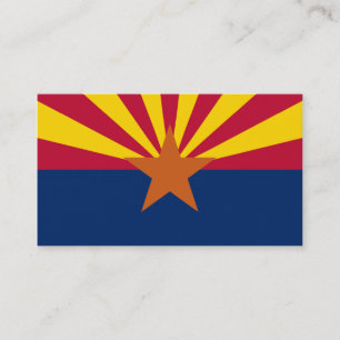 Carte De Visite Drapeau de l'État d'Arizona