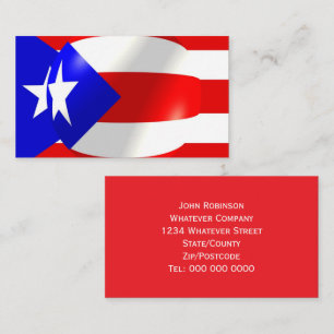 Carte de visite Drapeau de Porto Rico
