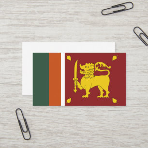 Carte De Visite drapeau de Sri Lanka