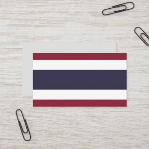 Carte De Visite Drapeau de Thaïlande