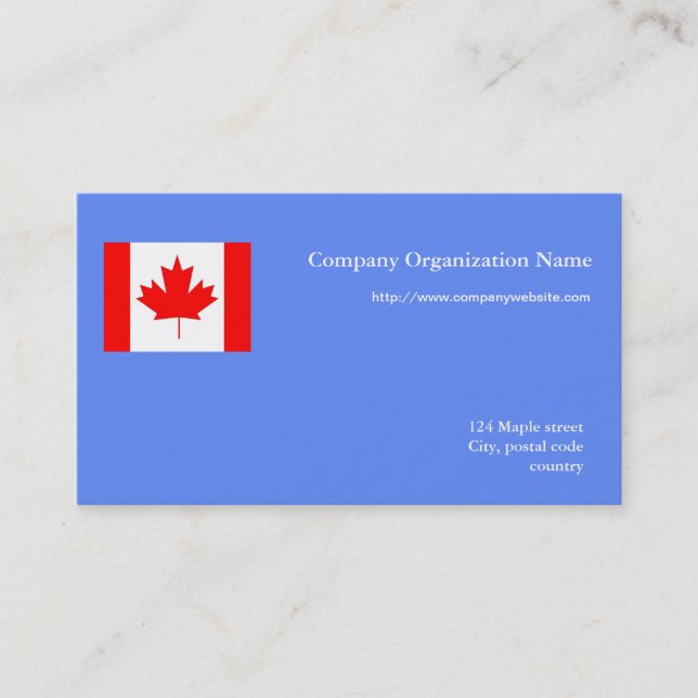 Carte De Visite Drapeau des entreprises internationales (Devant)