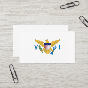 Carte De Visite drapeau des îles Vierges des États-Unis