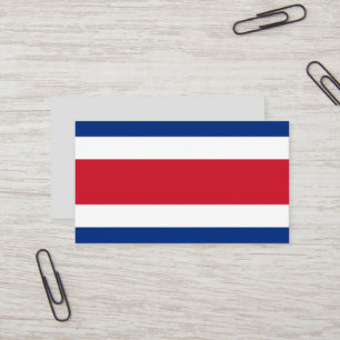 Carte De Visite Drapeau du Costa Rica