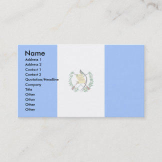 Carte De Visite Drapeau du Guatemala