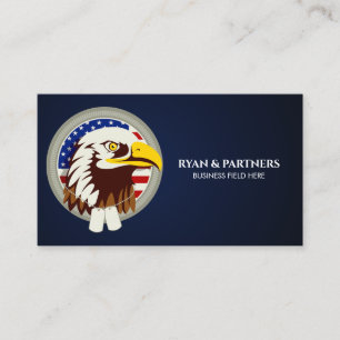 Carte De Visite Drapeau Eagle Emblem USA