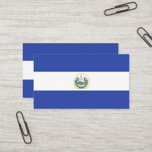 Carte De Visite Drapeau El Salvador