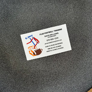 Carte De Visite Drapeau Entraîneur d'entraîneur de football person