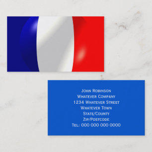 Carte De Visite Drapeau français