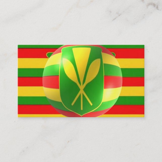 Carte De Visite Drapeau hawaïen de style ancien (Devant)