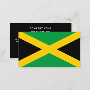 Carte De Visite Drapeau jamaïcain, Drapeau de la Jamaïque