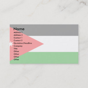Carte De Visite Drapeau jordanien