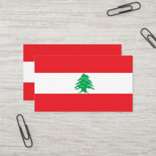 Carte De Visite Drapeau libanais