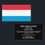 Carte De Visite Drapeau luxembourgeois, Drapeau du Luxembourg<br><div class="desc">Drapeau luxembourgeois,  Drapeau des Cartes de visite luxembourgeois par The Carte de visite Store.</div>