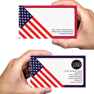 Carte De Visite Drapeau patriotique américain