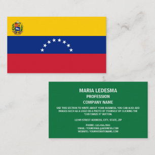 Carte De Visite Drapeau vénézuélien, Drapeau du Venezuela