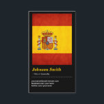 Carte De Visite Drapeau vintage Grunge Espagne - Bandera de España<br><div class="desc">Améliorez votre image professionnelle avec ce carte de visite de conception experte. Que vous soyez en contact avec des clients, en expansion de votre réseau ou en promotion de votre marque, cette carte vous donne une impression polie et durable. Les options de personnalisation conviviales de Zazzle permettent d'adapter facilement le...</div>