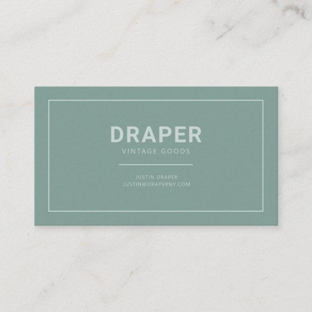 Carte de visite Draper (Sage Green) (Devant)