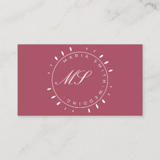 Carte De Visite Dream Wedding Planner