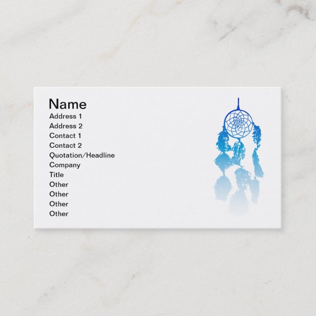 Carte De Visite Dreamcatcher (Devant)