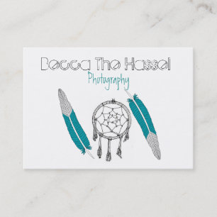 Carte De Visite Dreamcatchers et plumes