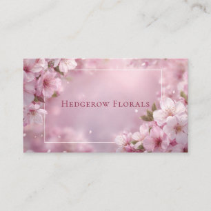 Carte De Visite Dreamy Cherry Blossom Bokeh & Petals