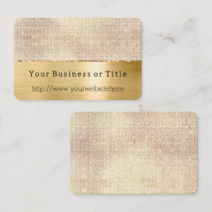Carte De Visite Dreamy White Glitzy Gold