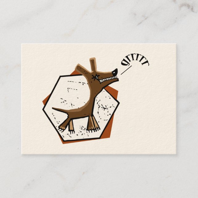 Carte De Visite Dresseur de chien (Devant)