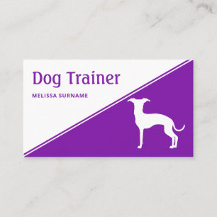 Carte De Visite Dresseur de chien Lévrier Italien de toute couleur
