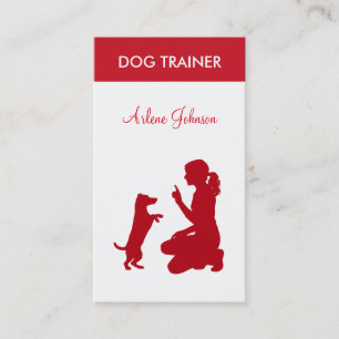 Carte De Visite Dresseur de chiens professionnel moderne