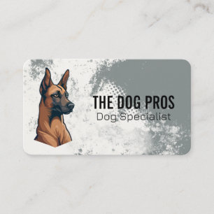 Carte De Visite Dresseur de chiens Services aux animaux   Magasin 