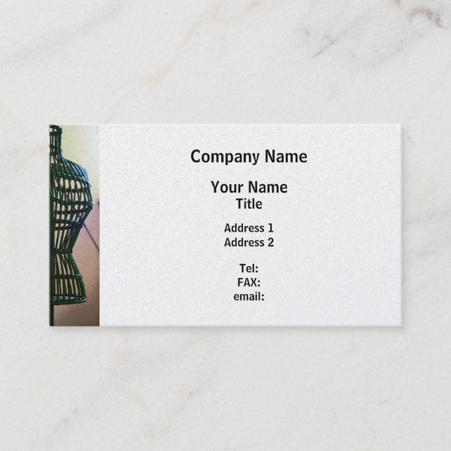 Carte De Visite Dressform - Finition Platine (Devant)