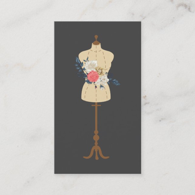 Carte De Visite Dressmaker, couture, professionnel de l'altération (Devant)