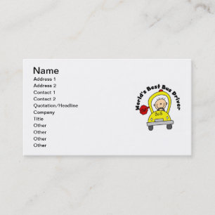 Carte De Visite Driver du Meilleur Bus