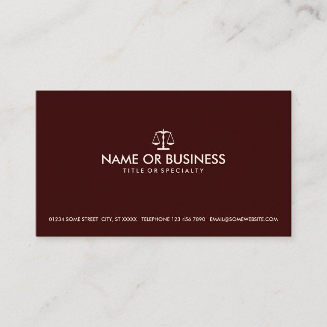 Carte De Visite droit simple (Devant)