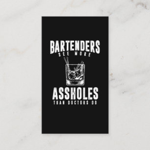 Carte De Visite Drôle Bartender Alcool Mixer Barkeeper Plaisanter