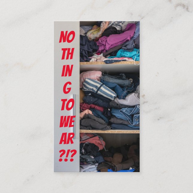 Carte De Visite Drôle conseiller de mode et drôle de pourvoirie pl (Devant)