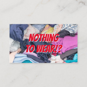 Carte De Visite Drôle conseiller de mode et drôle de pourvoirie pl