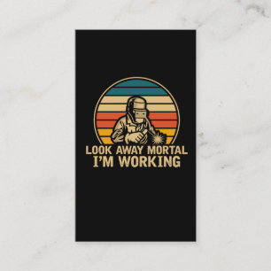 Carte De Visite Drôle de soudeur pour le père de la soudure