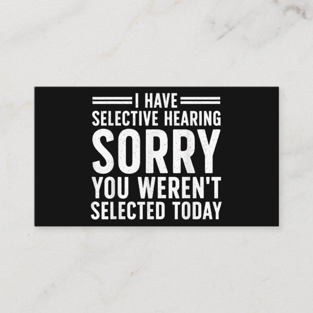 Carte De Visite Drôle Dit Art Pour Les Gens Sarcastiques Hommes Fe (Devant)